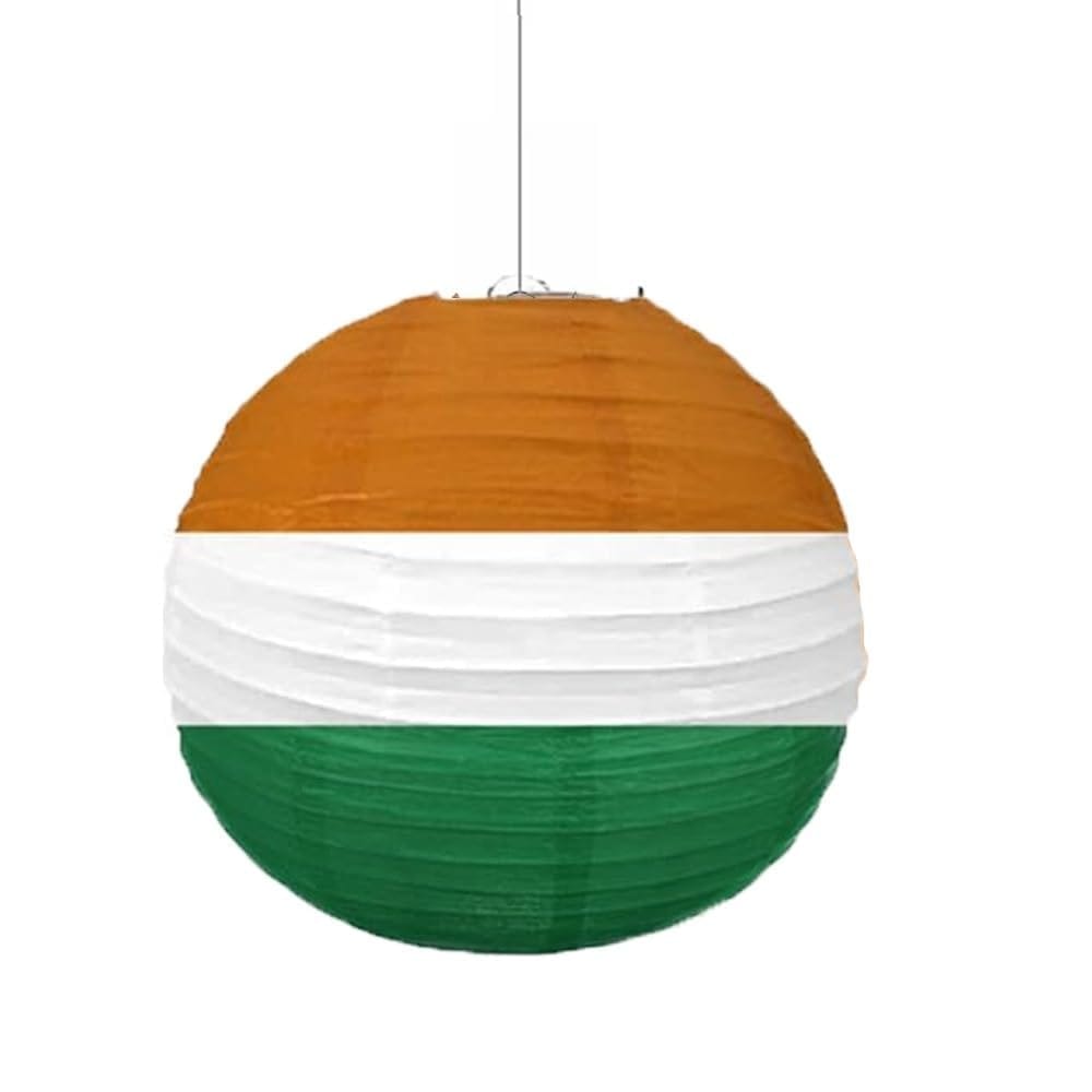 Tricolor Tiranga Paper Lantern for Republic Day, Independence Day