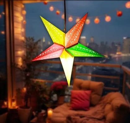 Beautiful Hanging Star | Decorative Star Multicolor for Home & Office Décor