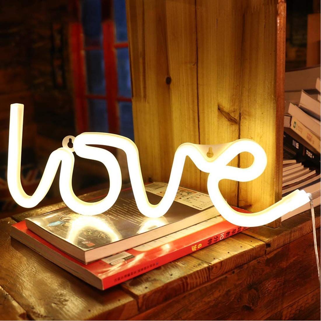 Love LED Light Sign Wall Hanging Light Tabletop Love Light