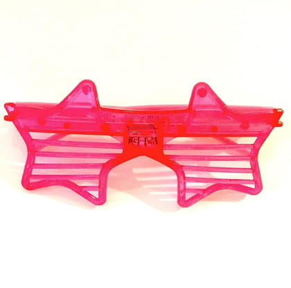 Star Shutter Shades Light Up Rave Slotted Party Glow Shades