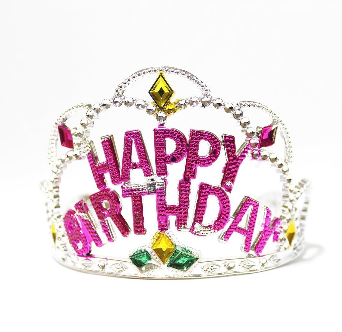 Fancy Light Weight Happy Birthday Crown for Girls