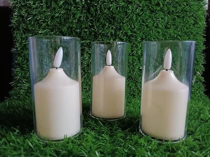 Acrylic Glass LED Tealight Candles