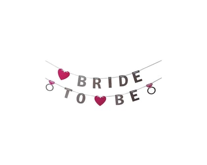 Bride to Be Glitter Shade Banner for Bachelorette Party, Bridal Shower Wedding & Engagement Decor