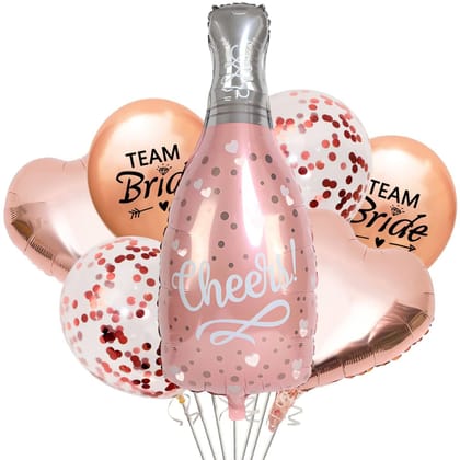 Large Cheers Champagne Balloon Team Bride Bachelorette Party Decoration