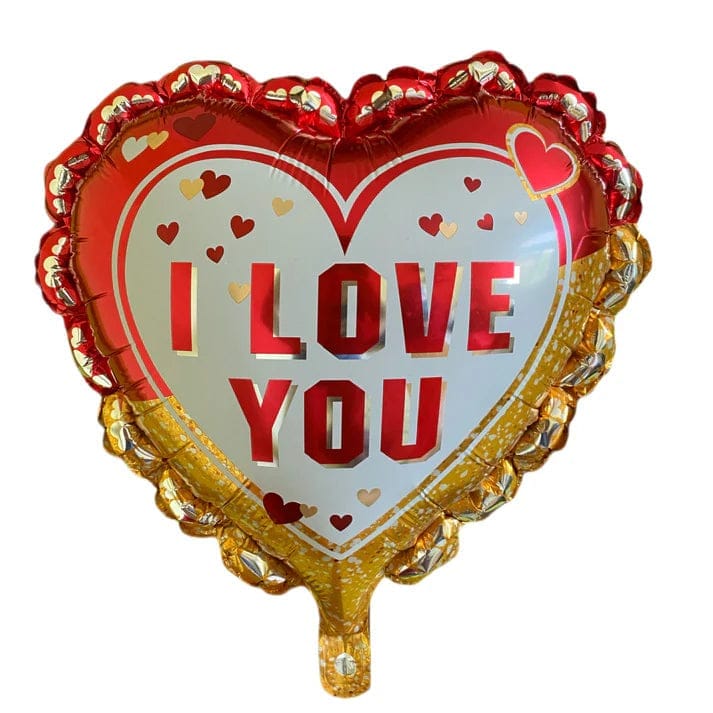 Heart Shape I Love You  Multicolor Foil Balloon