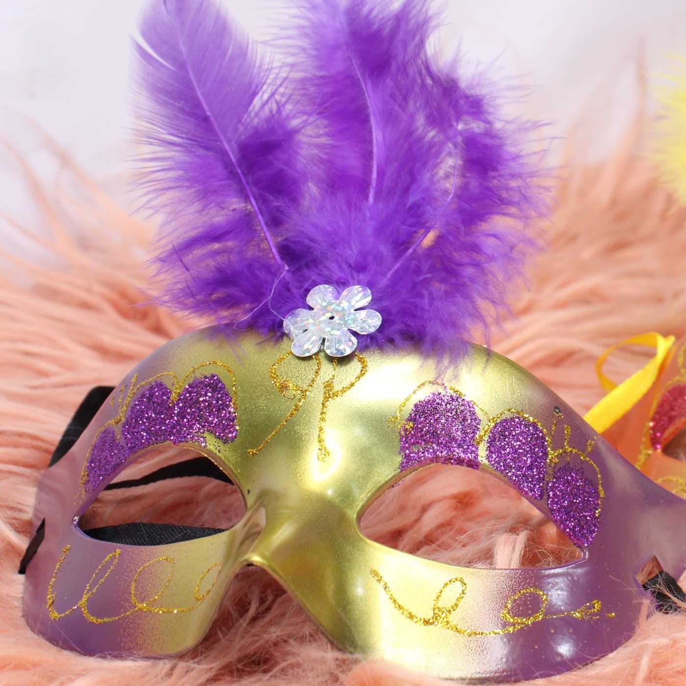 Feather Mask Venetian Party Eye Mask for Masquerade Carnival Fancy Dress mask