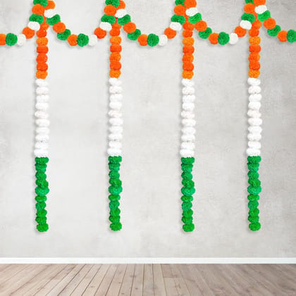 Tricolour Garland for Decoration Items  for Republic Day or Independence Day