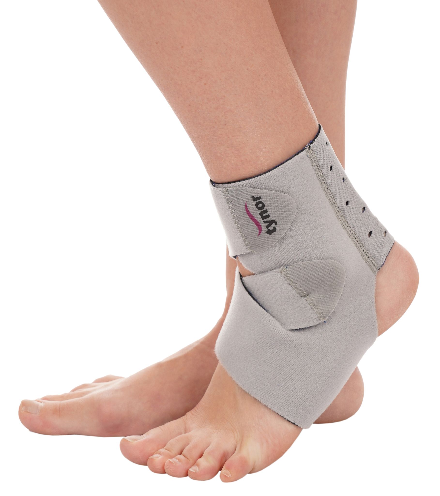 Tynor Ankle Wrap (Neo), Grey, 1 Unit