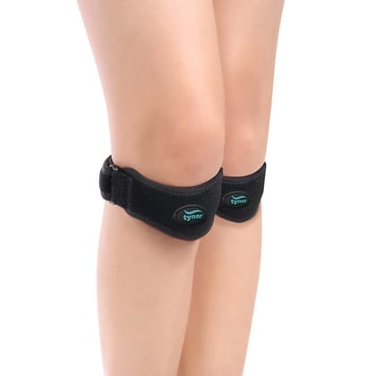 Tynor Patellar Support Pro, Black, Universal, 1 Pair