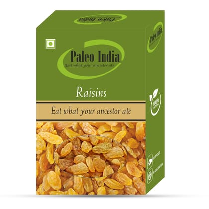 Paleo India 200gm Golden Raisins Kishmish Dry Fruits