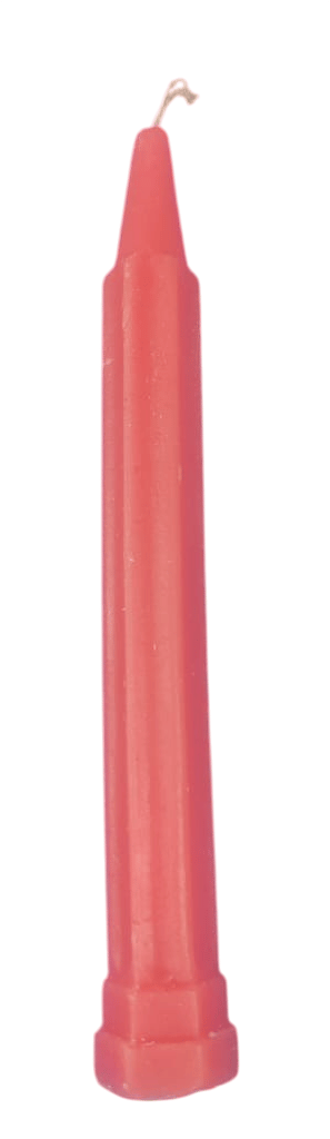 Red Taper Candle | 100% Pure Beeswax | Long-Lasting | Clean-Burning |