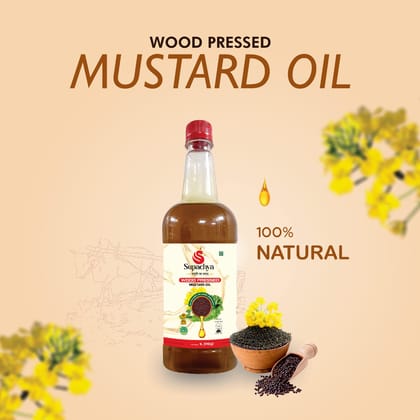 Supachya Mustard Oil Wooden Kolhu (1 ltr.)