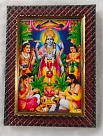 Buy Lord Vishnu with family HD quality photo frame