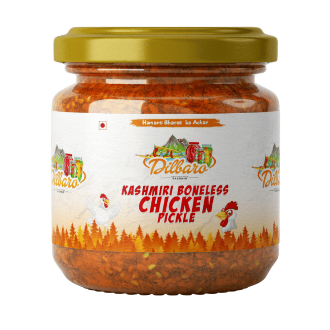 Dilbaro Kashmiri Boneless Chicken Pickle 250 gm | Home Made Authenthic Kashmiri Achar