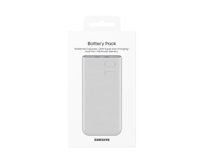 Samsung Galaxy 10000mAh Power Bank, 25W Fast Charging, Dual Output