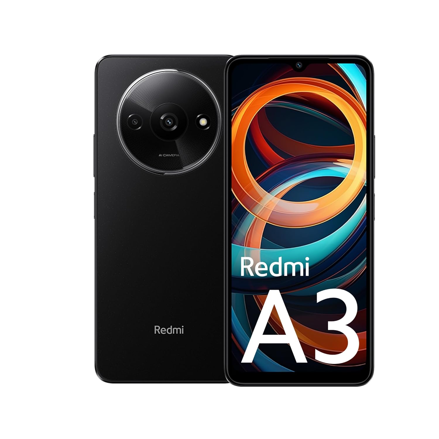 Redmi A3 (4GB RAM,128GB Storage)- BLACK