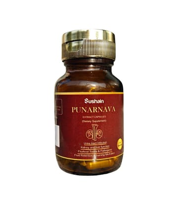 Punarnava Extract Capsules 500  Mg For Uti,  Kidney And Liver Care