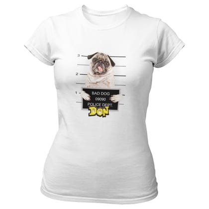 EqualLife Pure Cotton Bio-Washed T-Shirt Chest Printed-Slogan Funny Dog-Don-Design-11-by ZingerTees-Women-EL9120462-F