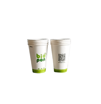 Biodegradable Disposable Paper Cups, 100% Compostable Coffee Cups, 25 Pack