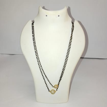  Black Beads Mangalsutra with Golden Beads for Women