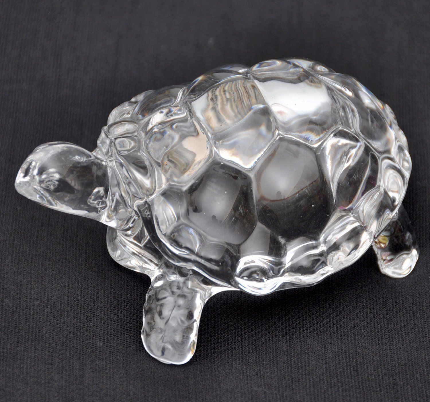 Crystal Turtle (Xtralarge 7 Inches, Transparent) Adventure Tortoise For Peace And Prosperity | Home Decor