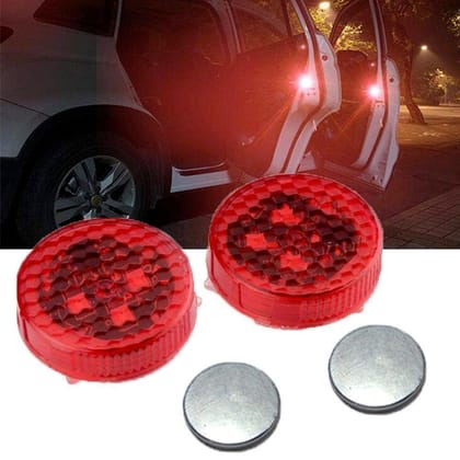 Safety Warning Door Open Indicators – Car Door Safety LED Lights with Automatic Activation, Magnetic Base, Waterproof, Pack of 2