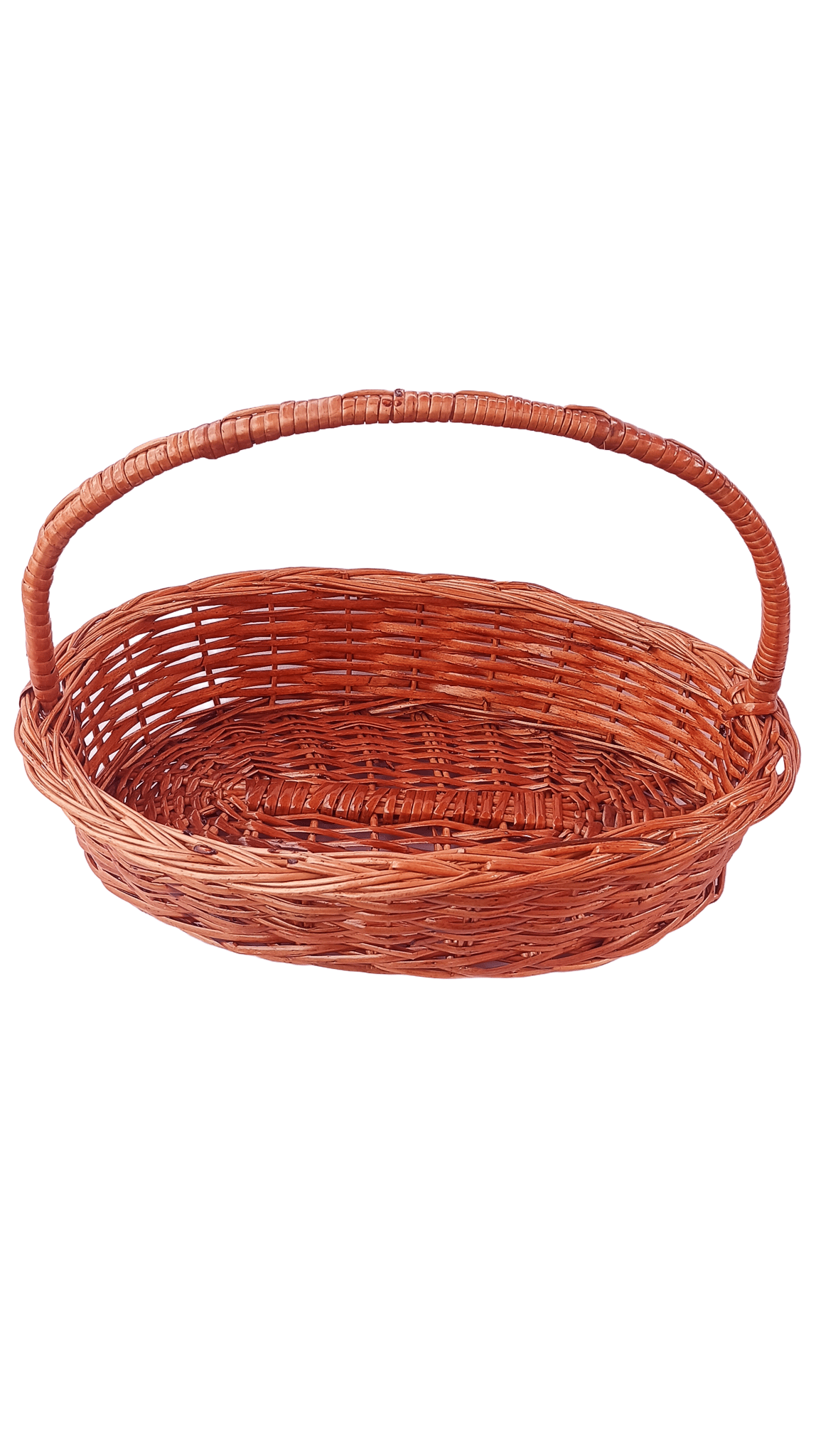 Wicker Picnic Basket with Lid and Handle