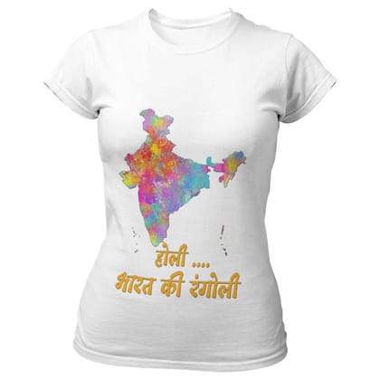 EqualLife Super Dry-fit Printed Jersey T-Shirt - Holi Celebration Series - Holi Ki Rangoli Design-by ZingerTees-Women-EL9120298-F