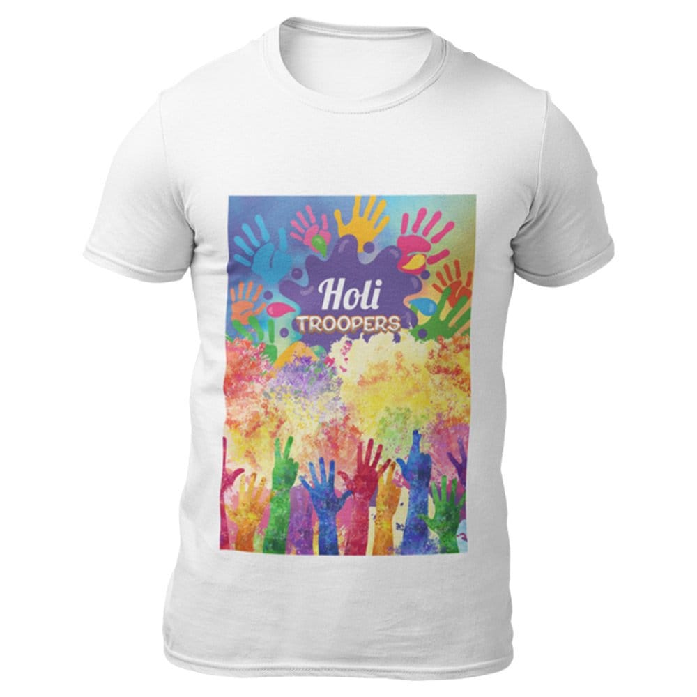 EqualLife Super Dry-fit Printed Jersey T-Shirt - Holi Celebration Series - Holi Troopers Design No.2-by ZingerTees-Men-EL9120308-M