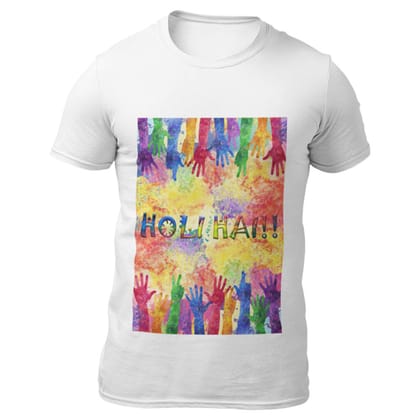 EqualLife Super Dry-fit Printed Jersey T-Shirt - Holi Celebration Series - Holi Hai All Hand In Design-by ZingerTees-Men-EL9120310-M