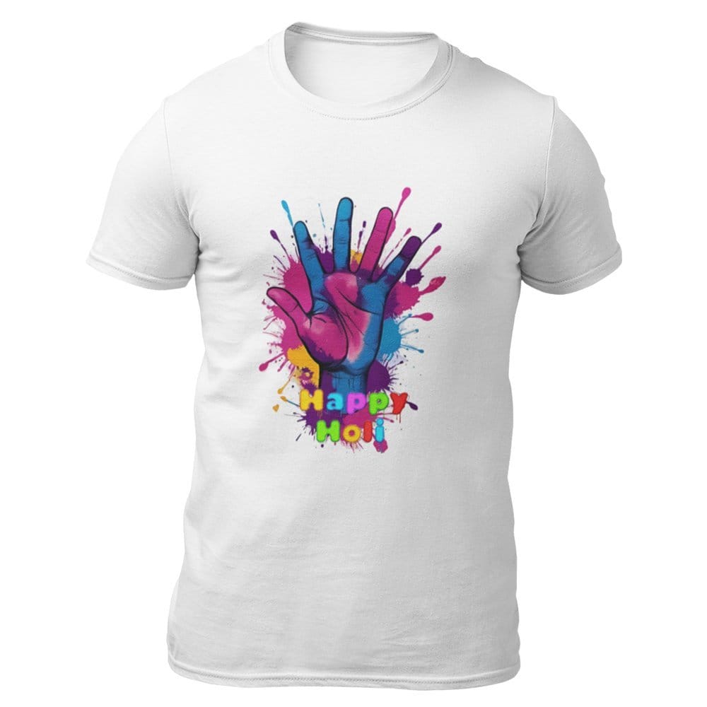 EqualLife Super Dry-fit Printed Jersey T-Shirt - Holi Design - 16 - Hand of Color-by ZingerTees-Men-EL9120514-M