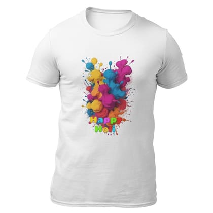 EqualLife Super Dry-fit Printed Jersey T-Shirt - Holi Design - 17 - Colors of Fun-by ZingerTees-Men-EL9120515-M