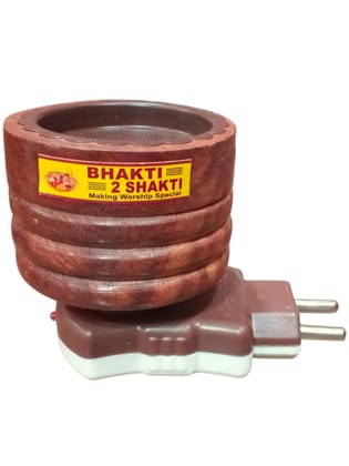 Bhakti2Shakti Camphor Burner | Wood Bhimseni Kapur Dani / Essential Oil Diffuser for Fragrance in Home & Office | Can Use with Bakhoor | Natural Oil  (Pack of 1)