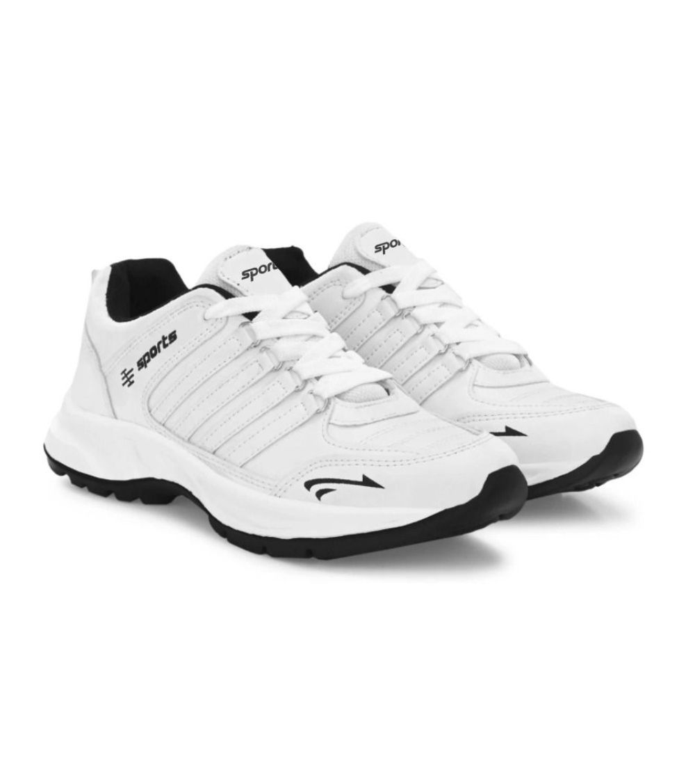 Men's Casual Synthetic Leather Lace-Up Shoes (White) PID57504