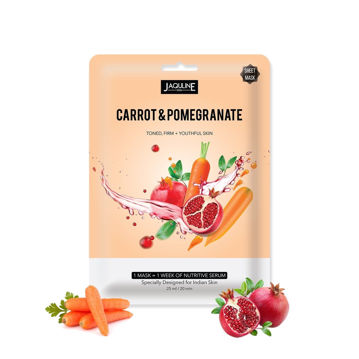 Carrot & Pomegranate Sheet Mask