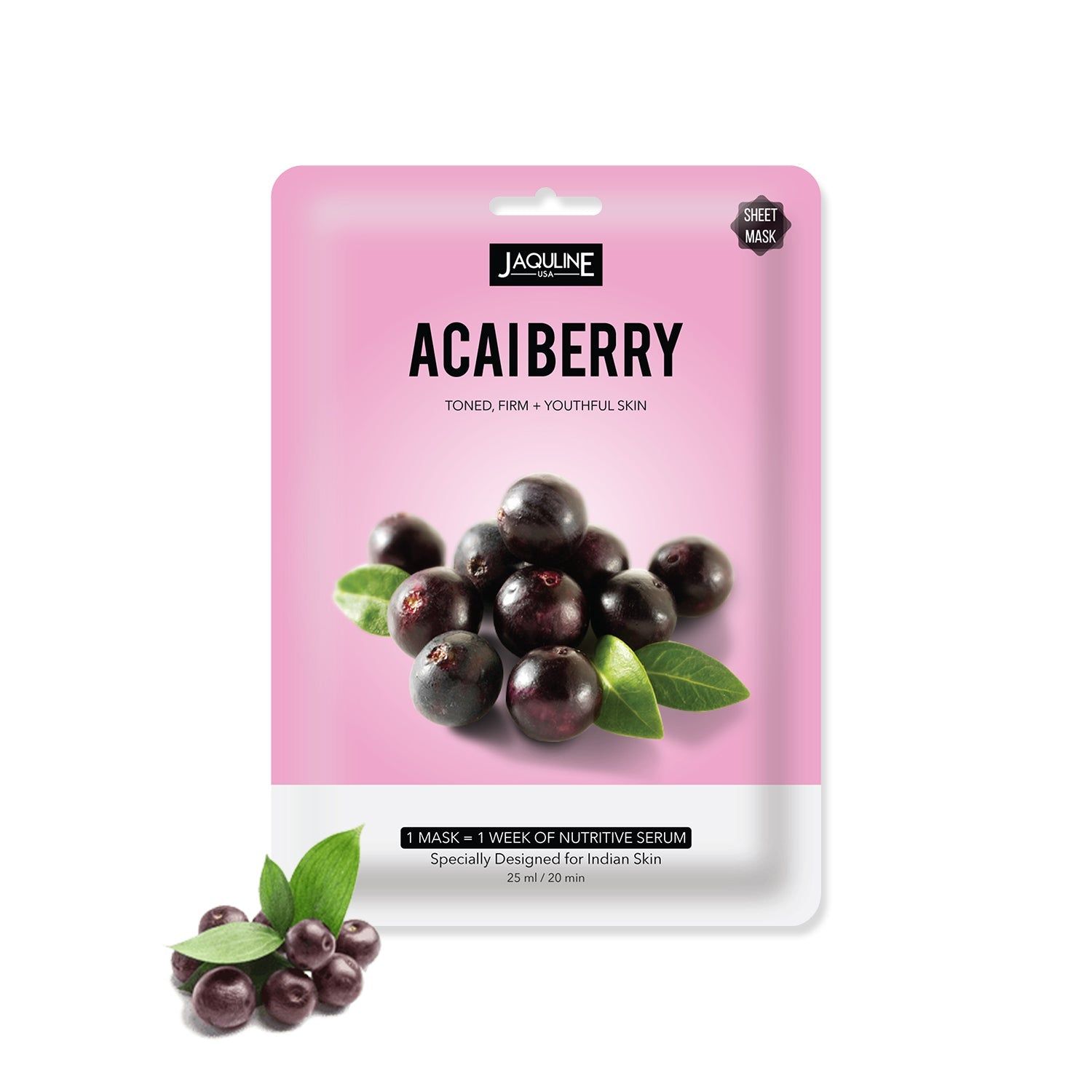 Jaquline USA AcaiBerry Sheet Mask