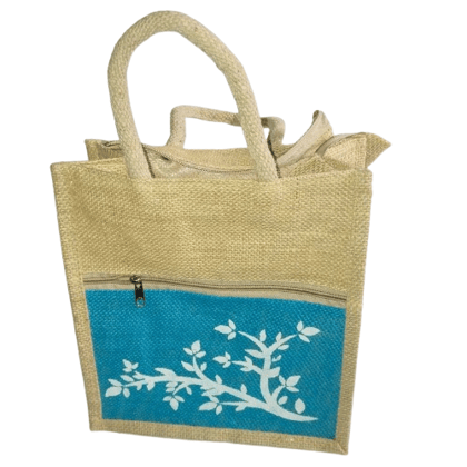 Jute Bag with Tree Design