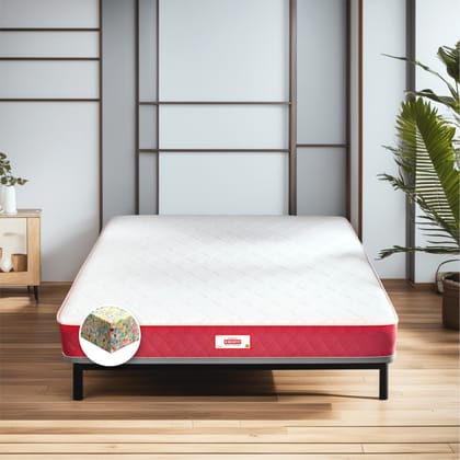 COIRFIT BONE ZONE with REBOTECH Tech. 8 Inch Queen Bonded Foam Mattress (L x W. 72 inch x 60 inch)