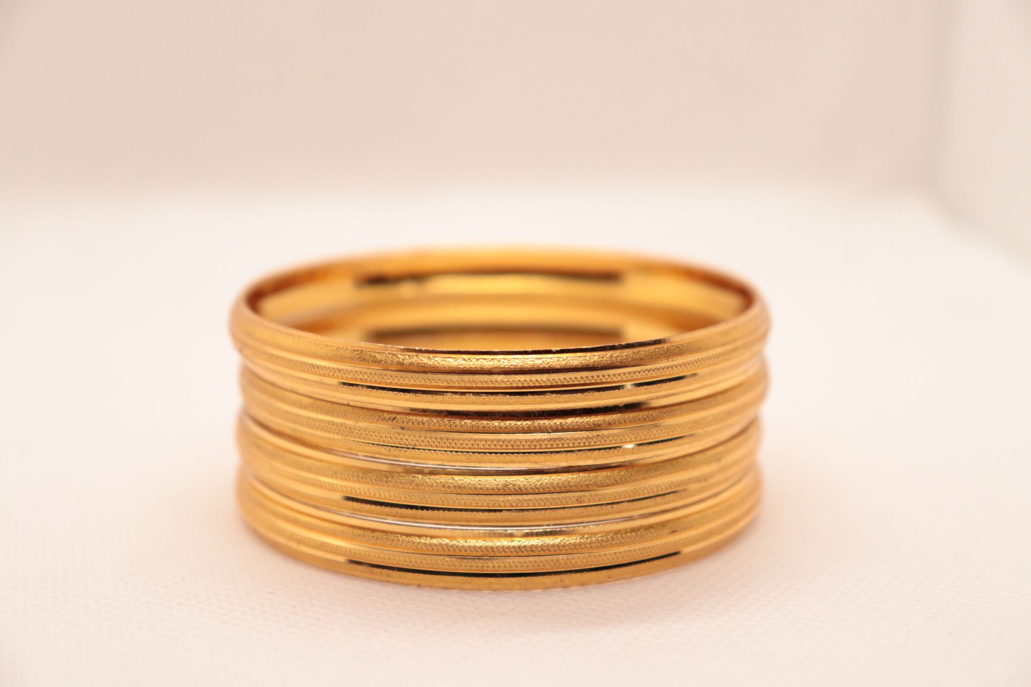 Gold Plated Bangle Set - Set of 6 - Gold Plated - Indian Wedding Jewelry - Bangle Set for Women - Gold Bangles - Indian Jewelry