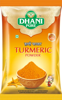 DHANI PURE TURMERIC / HALDI POWDER (PREMIUM QUALITY), 100g