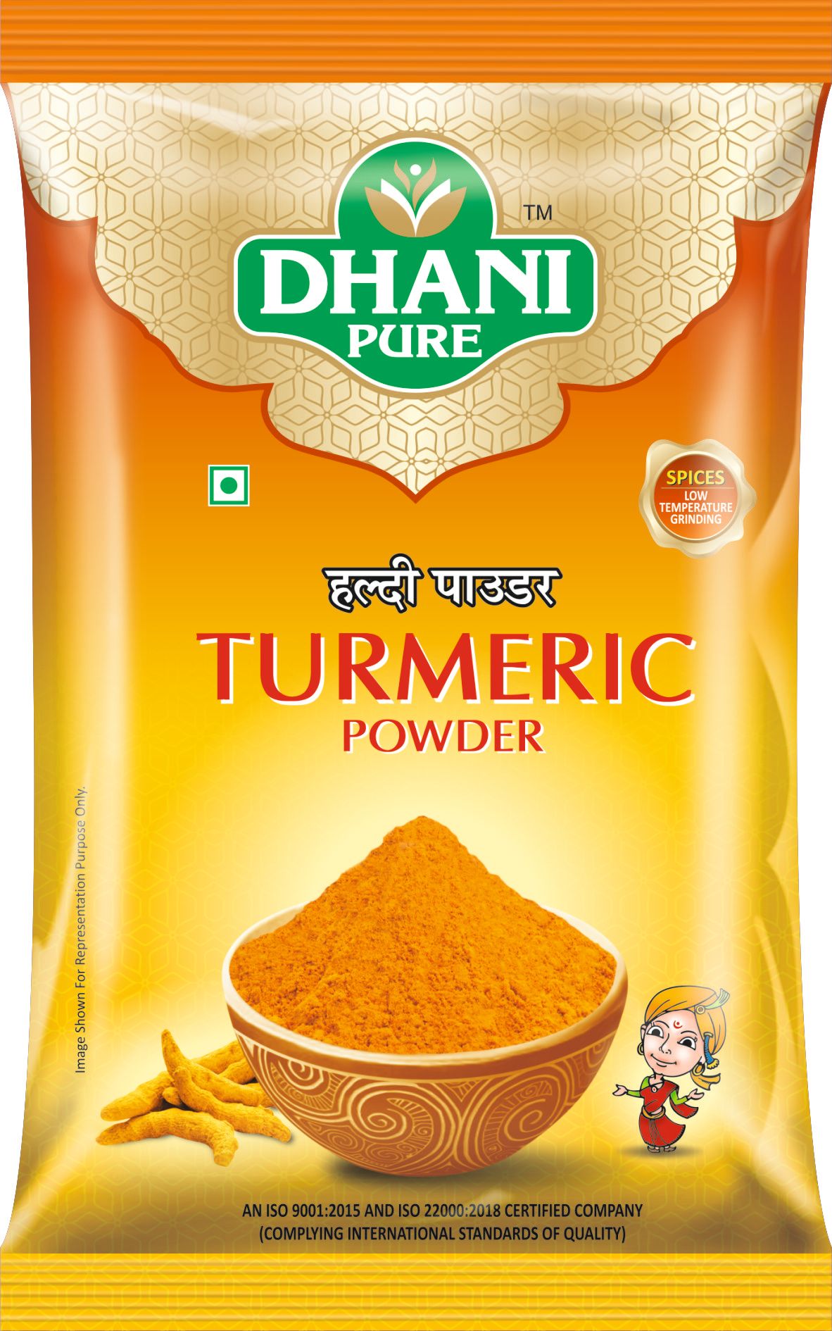 DHANI PURE TURMERIC / HALDI POWDER (PREMIUM QUALITY), 100g