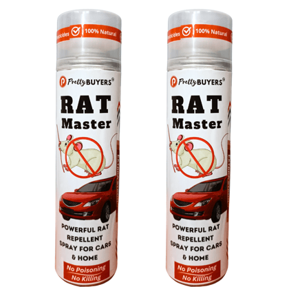 PrettyBUYERS Rat Master Powerful Rat Repellent Spray For Cars & Home | Powerful rat protection spray | Rodent spray 250ML (Pack Of 2)