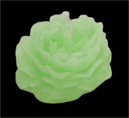 Green Peony Flower Candle - Hand Poured Soy Wax Candle - Scented Candle - Home Fragrance - Eco-Friendly Candle