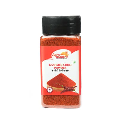 Agro Mantra Kashmiri Chilli Powder 100g | Vibrant Red Color & Mild Heat | Sourced from India | Perfect for Curries, Tandoori Dishes, Biryanis & Marinades | Fresh & Preservative-Safe