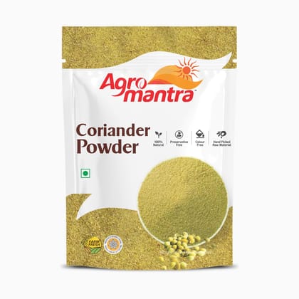 Agro Mantra Coriander Powder 200g | Freshly Ground & Aromatic | Sourced from Gujarat | Perfect for Curries, Spice Blends & Marinades | Preservative-Safe Indian Spice