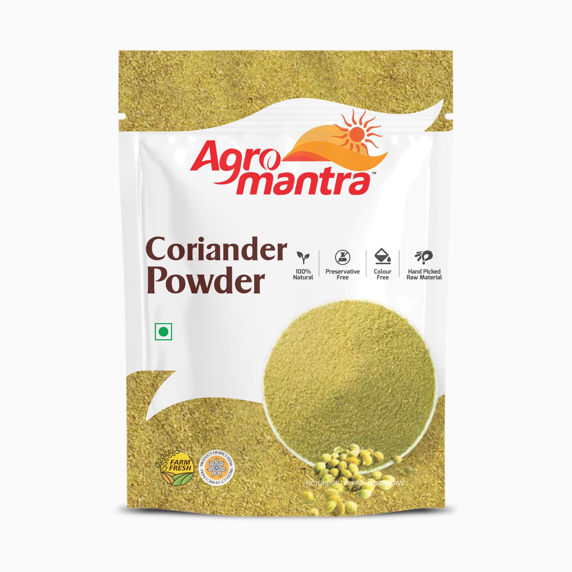 Agro Mantra Coriander Powder 200g | Freshly Ground & Aromatic | Sourced from Gujarat | Perfect for Curries, Spice Blends & Marinades | Preservative-Safe Indian Spice