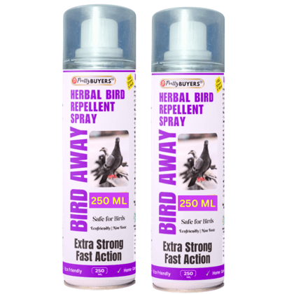 PrettyBUYERS Herbal Bird Repellent Spray | Pigeon Repellent Spray For Balconoy & Roof | Better Than Bird Spike 250 ML (Pack Of 2)