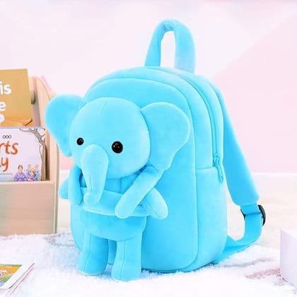 Kids Velvet School Bag soft plush standard Cute Backpack (2-5 Years)