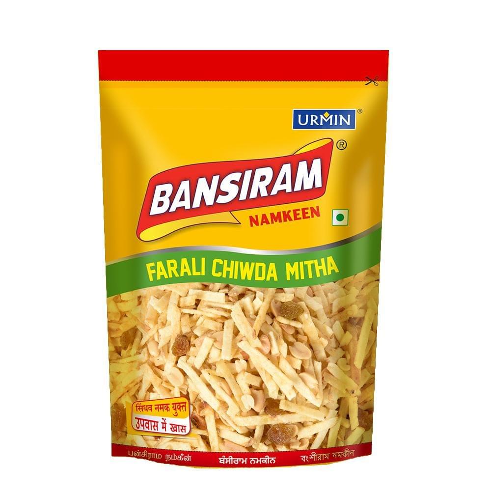 BANSIRAM FARALI CHIWDA MITHA STANDEE PACK 350GM (NAMKEEN)