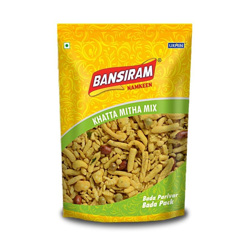 BANSIRAM KHATTA MITHA MIX STANDEE PACK 400GM (NAMKEEN)